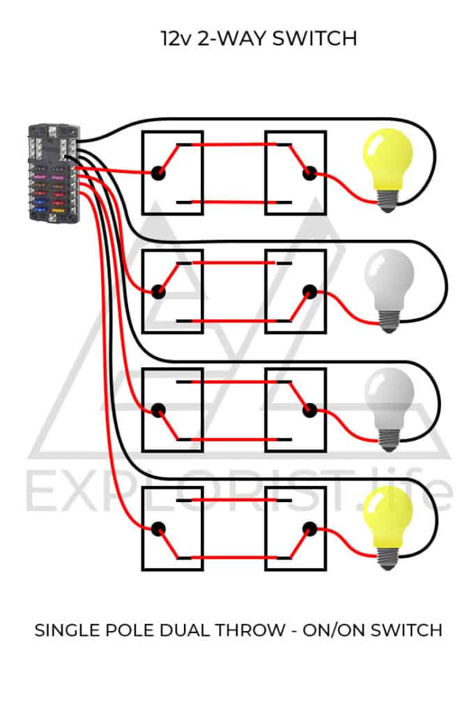 How To Wire Lights Amp Switches In A Diy Camper Van Electrical