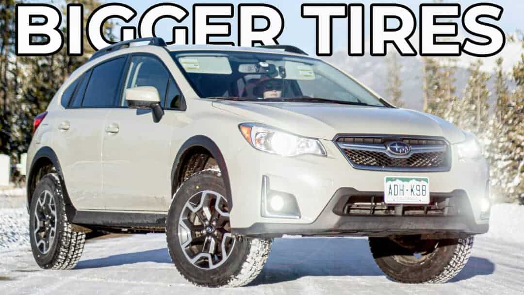 Subaru Crosstrek Bigger Snow Tire Upgrade EXPLORIST.life