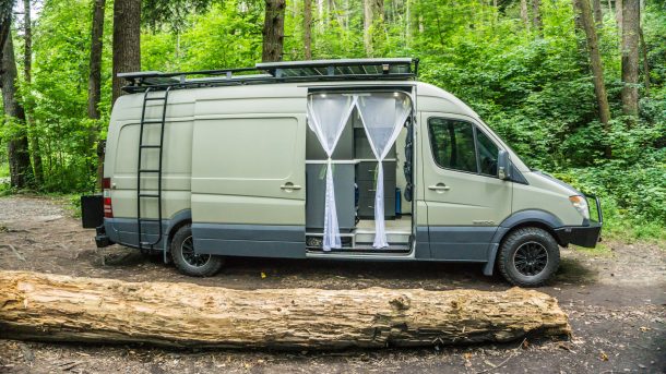 Installing Full-Body Plasti Dip on our DIY Camper Van Conversion ...