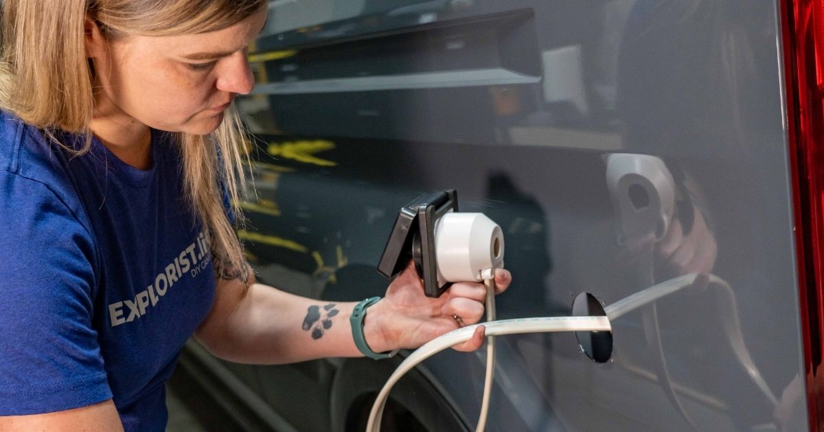 How to Install a 30A Shore Power Inlet in a DIY Camper Van 