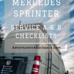 2014 sprinter best sale maintenance schedule