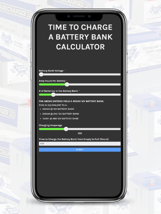 How long does it take to charge a battery bank?